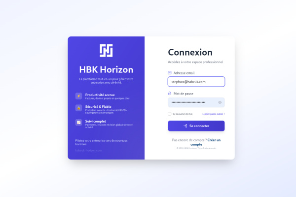 HBK Horizon : La gestion financière multi-entreprises nouvelle génération