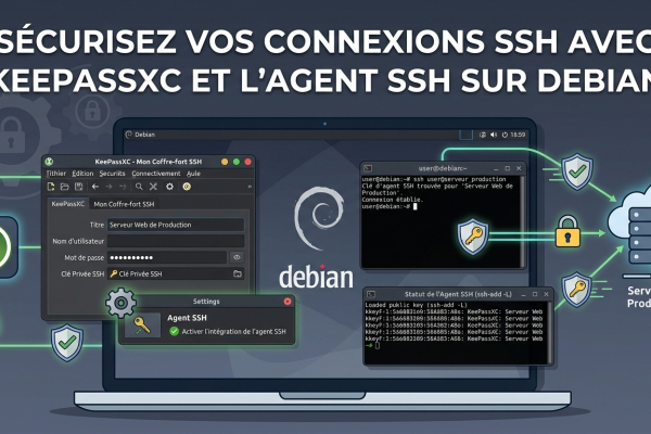 Sécurisez vos connexions SSH avec KeePassXC et l'Agent SSH sur Debian