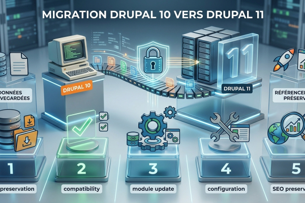 Comment migrer Drupal 10 vers Drupal 11 sans perdre données ni référencement ?