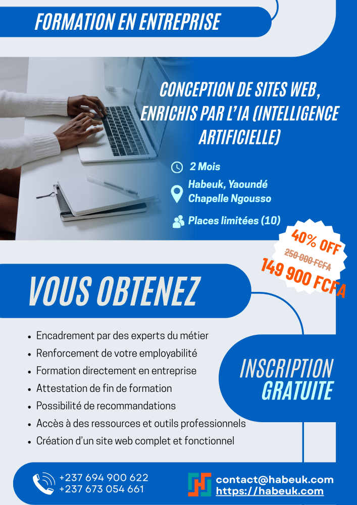 website design, enhanced by AI (artificial intelligence)